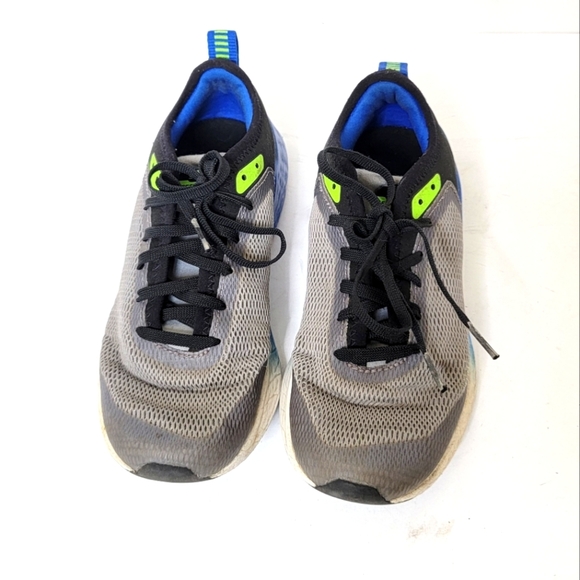 New Balance Sneakers Tennis Shoes Gray Blue Boys Size 2